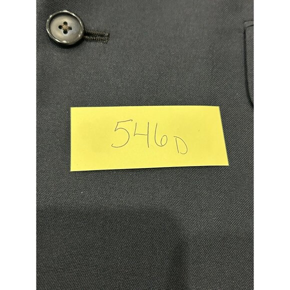 Vintage Stafford Mens Navy Blue Suit Jacket Blazer Size Wool Blend Sz 40S - Picture 8 of 10